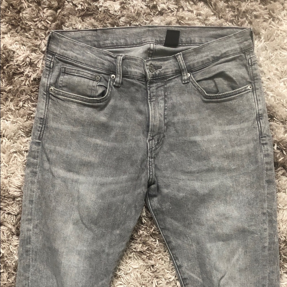 &Denim Light Grey Skinny Mens Sz 32